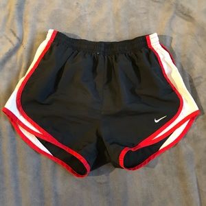Red and Black Nike Dri Fit Shorts